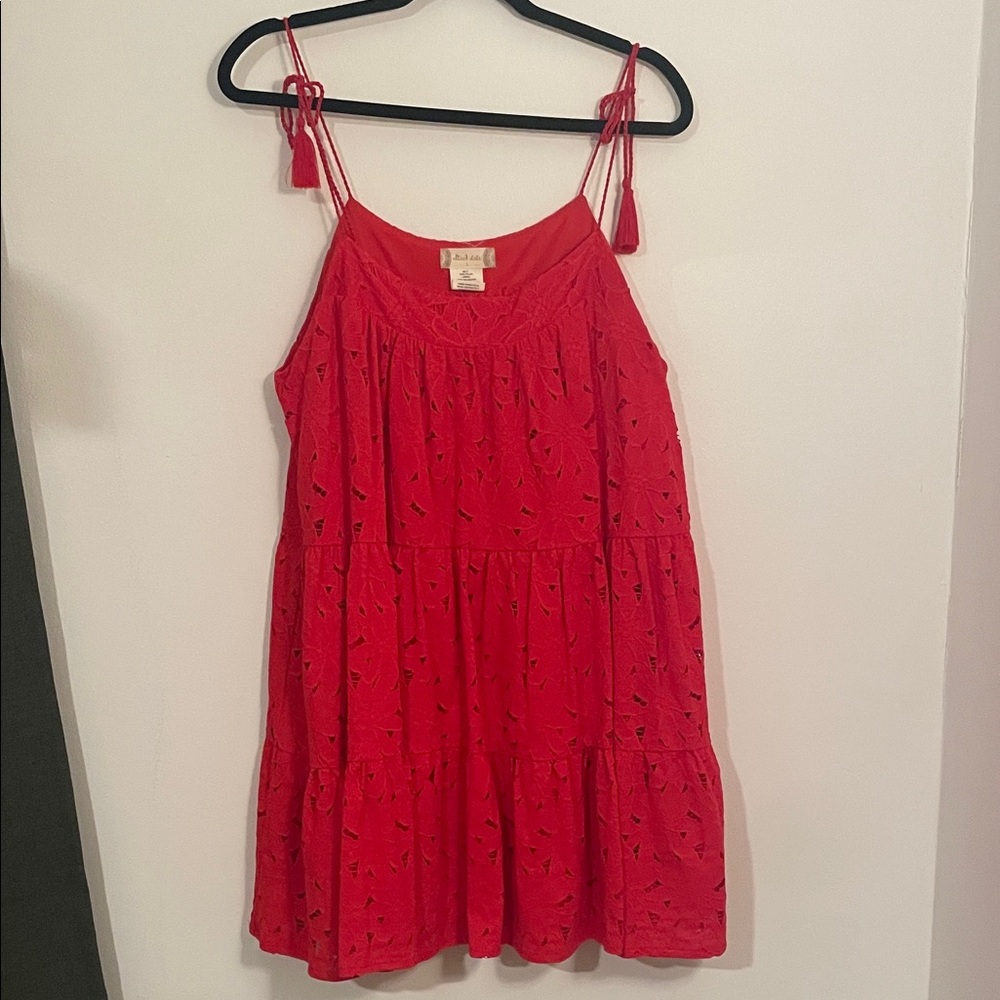 Altar'd State Red Nylon Lined Garment